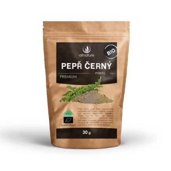 Black pepper is the fruit of the black pepper (Piper nigrum) and is one of the most famous tropical spices (originating in India) with a sharp and hot taste.