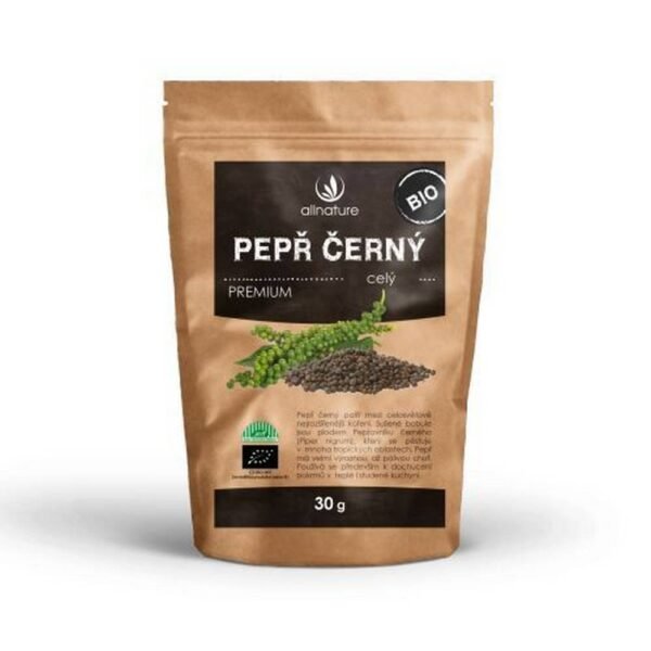 Black pepper is the fruit of the black pepper (Piper nigrum) and is one of the most famous tropical spices (originating in India) with a sharp and hot taste.