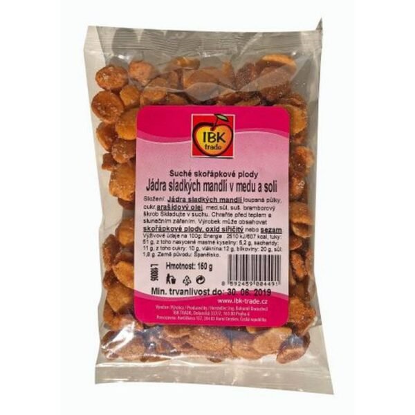 AWA superfoods almond halves in honey and salt are a popular delicacy for long winter evenings.