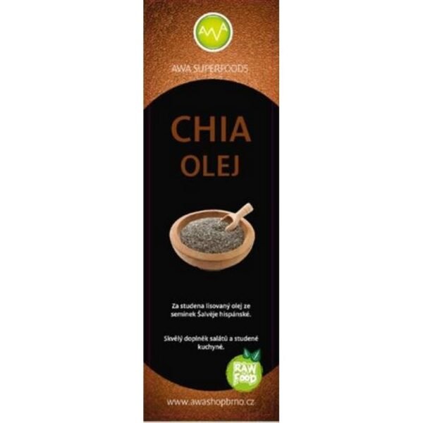 Chia oil - suitable for softening wrinkles