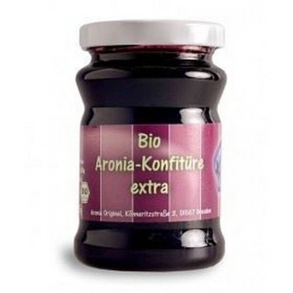 BIO jam from the fruits of chokeberry (black rowan) is suitable for breakfast mixes