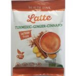 Turmeric latte or "golden milk" is a delicious creamy drink with a slightly spicy taste