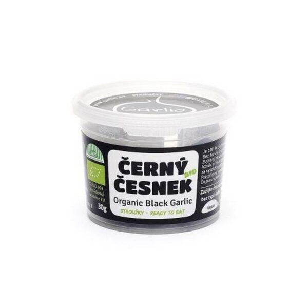 The resulting garlic is black
