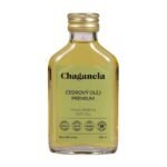 It is obtained by first cold pressing from the seeds of Siberian pine (Pinus Sibrica).