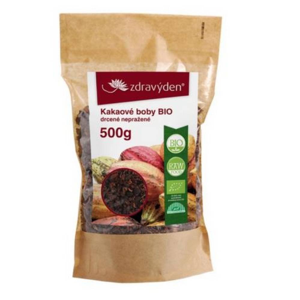 healthy day cocoa beans bio crushed unroasted 500g Cocoa raw beans BIO whole unroasted RAW