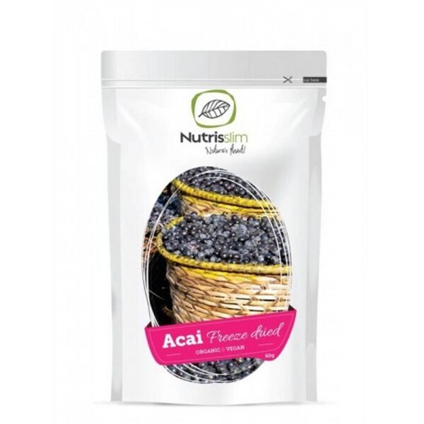 BIO Acai Berry powder is a powder made from the fruits of Brazil's Acai or Euterpe