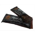 Fruit bar with cocoa flavor. Made from dried fruits