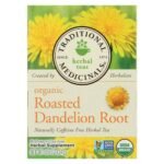 Herbal tea with roasted dandelion root