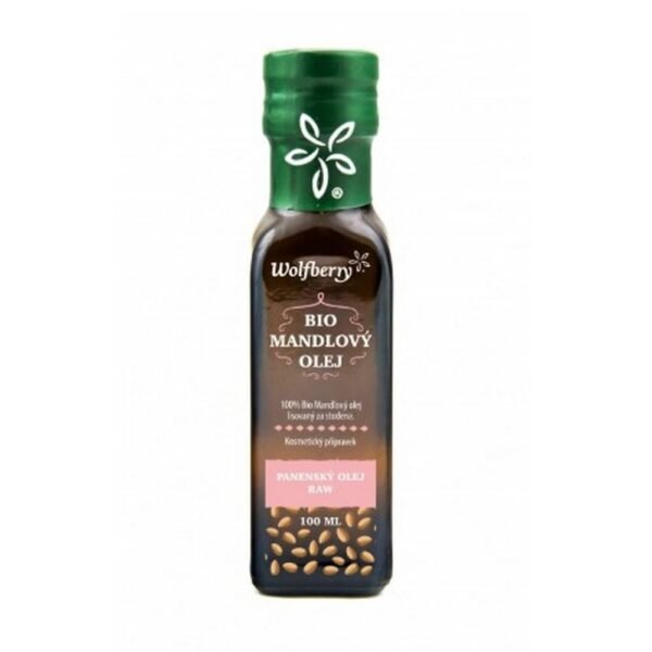 Almond oil is cold pressed from fresh fruits of almond
