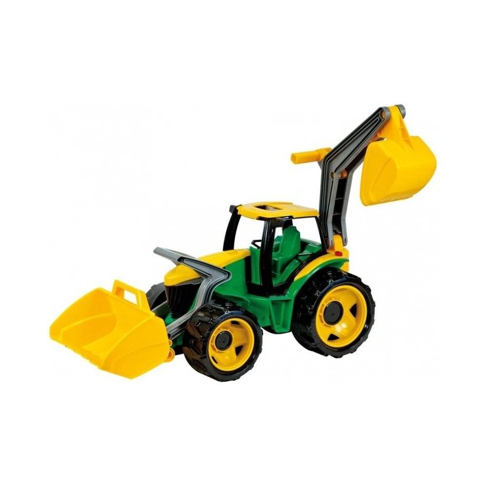 lena 2080 tractor with bucket and excavator green yellow 107 Машины, самолеты, корабли