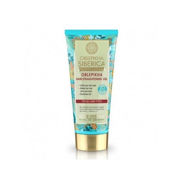 Sea buckthorn gel for hair straightening