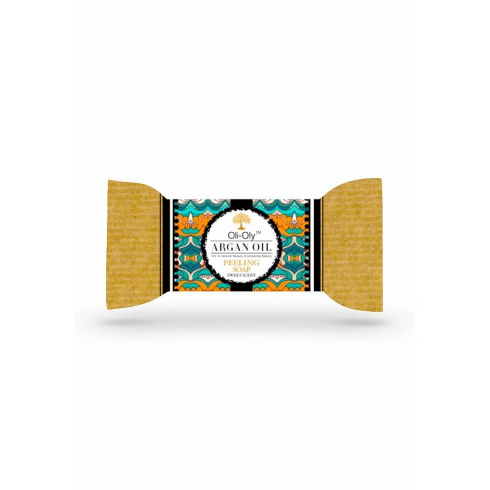 peeling soap with argan oil sweet 50 oli oli Natural cosmetic peeling soap with ARGAN OIL