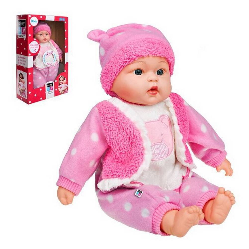 czech speaking and singing children s doll playto anicka 46 cm pink Роскошная детская кукла
