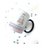 Lovely cup made of ceramic
