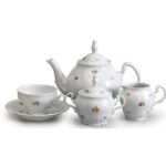 Such a set will decorate any tea party or festive table.