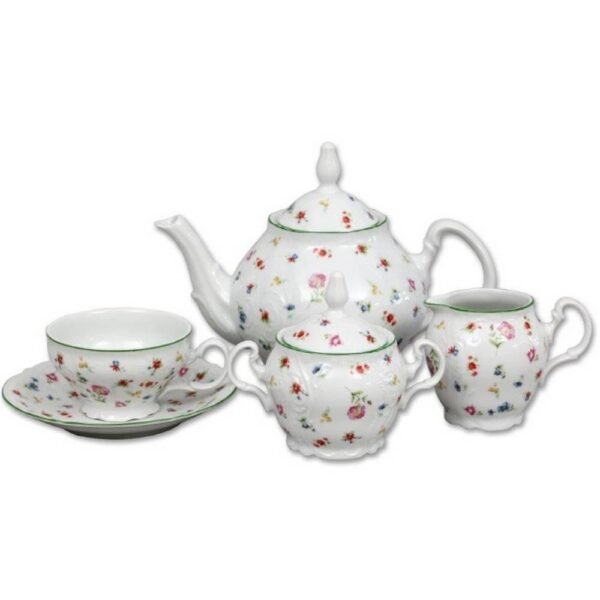 Such a set will decorate any tea party or festive table.