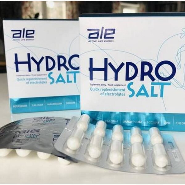 Hydrosalt supplements potassium, magnesium, zinc, calcium and sodium.