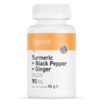 Turmeric + Black Pepper + Ginger - 90,Curcuma + Poivre Noir + Gingembre - 90