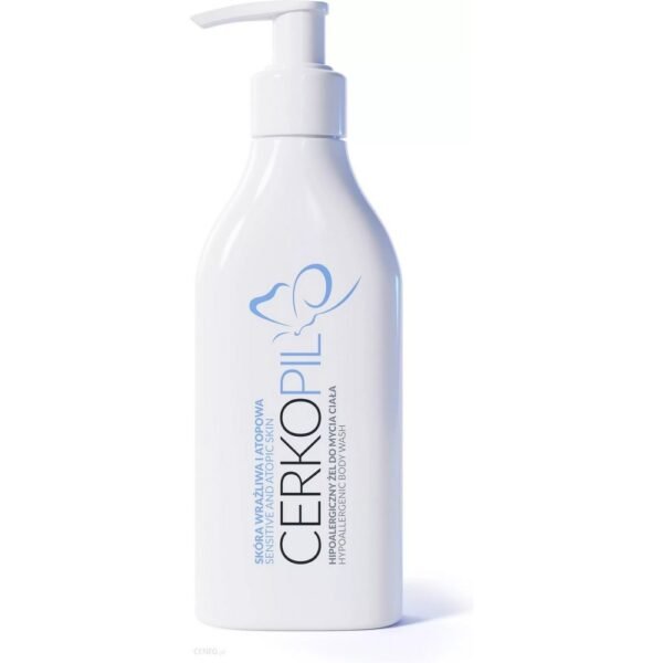 CERKOPIL Hypoallergenic body wash gel is a dermocosmetic intended for sensitive, atopic or irritated skin.