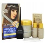 Kativa Alisado Brasileno дополняет 4 косметических средства, предназначенных для ухода за коричневыми и темными, натуральными и окрашенными волосами.