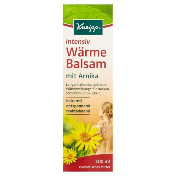 Kneipa's warming balm with arnica brings a noticeable feeling of warmth and relaxation to muscle tension or muscle fatigue.