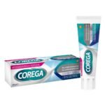 Крем для дополнительной фиксации Corega без запаха предотвращает попадание пищи под реставрацию. Обеспечивает надежную фиксацию в течение 12 часов.