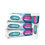 Fixing cream for fixing dental prostheses, helps to prevent food from getting under the prostheses.