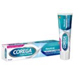 Fixation cream  Corega Ultra neutral 40 g 3D, all-round protection, care for the whole day, protection from residues, increased comfort, without zinc