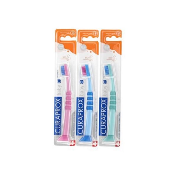 Curaprox Baby children's toothbrush 0-4 years. The ultra-fine fibers thoroughly clean from the first teeth._x000D_