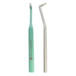 A toothbrush with one set, especially suitable for patients with periodontal disease and for cleaning the gaps between braces.