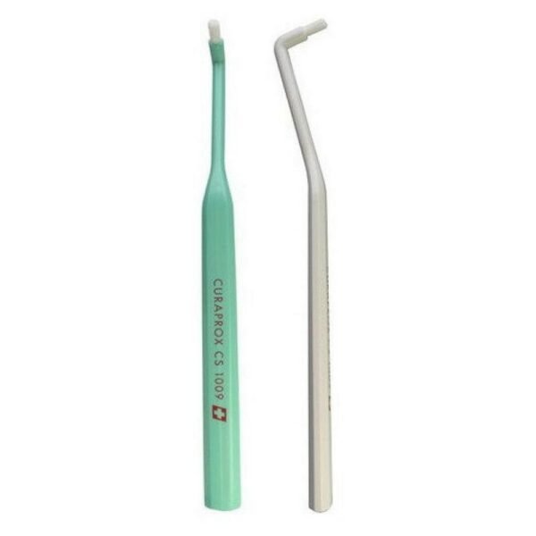 A toothbrush with one set, especially suitable for patients with periodontal disease and for cleaning the gaps between braces.