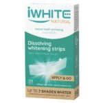 Natural dissolving whitening strips safely whiten teeth anytime and anywhere.