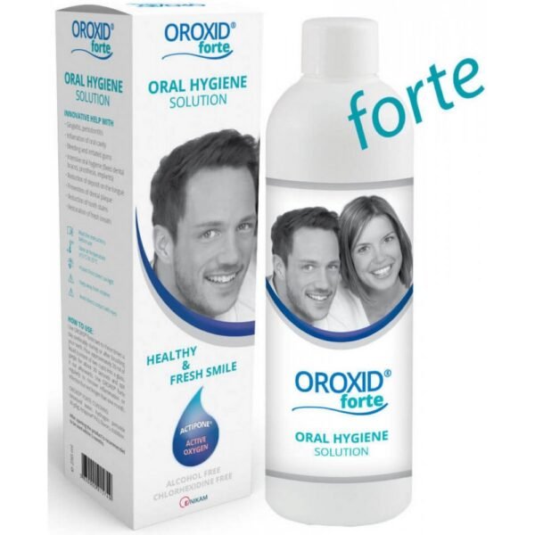 OROXID forte is a unique innovation based on active oxygen, designed for intensive oral hygiene and rapid healing