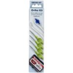 Set for effective care of fixed and orthodontic appliances.
