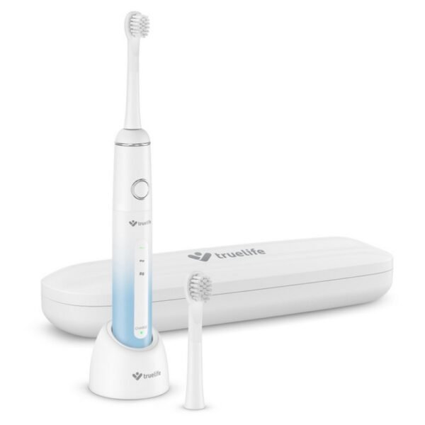 For children 7-14 years, 56,000 movements/min, 3 cleaning modes, timer, 2 interchangeable soft nozzles, instructional video, white color