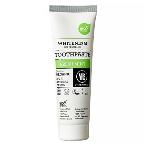 Gentle natural toothpaste without SLS, PAV and fluoride, the paste does not foam.