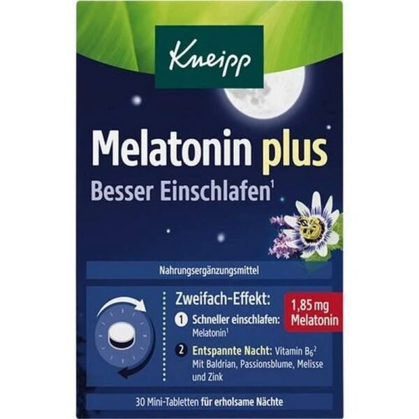 The Kneipp Melatonin plus Better Sleep 2-layer tablets support a restful night with sensibly combined ingredients.