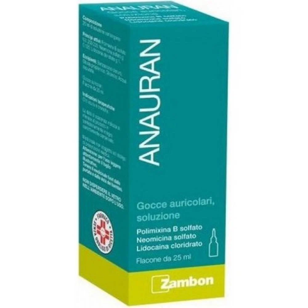 Anauran Ear Flacon 25 ml Flacone Anauran 25 ml, ZAMBON ITALIA SRL