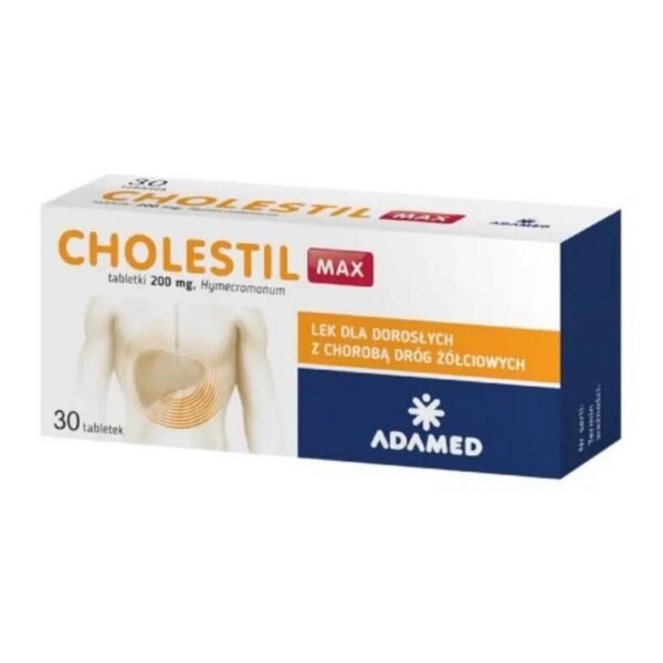 Cholestil MAX is a drug that reduces the stagnation of bile in the bile ducts and prevents the formation of cholesterol deposits and gallstones.