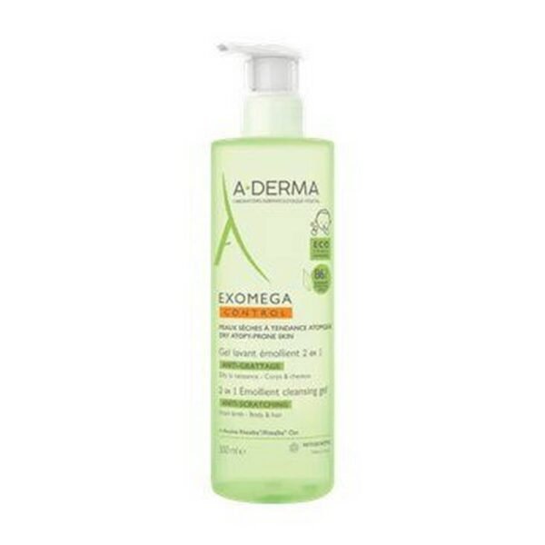 Мягкое очищение -A-Derma Exomega Control 2 in 1 Emollient Cleansing Gel,