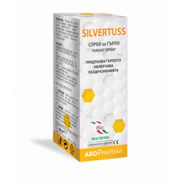 Sore throat - ABOPHARMA SILVERTUS spray for sore throat,