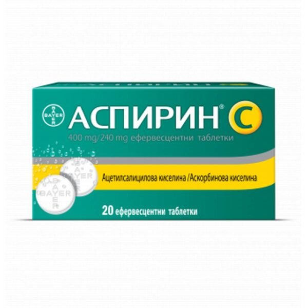 Reducing high temperature - Bayer ASPIRIN + VITAMIN C for colds, flu, pain and fever ,