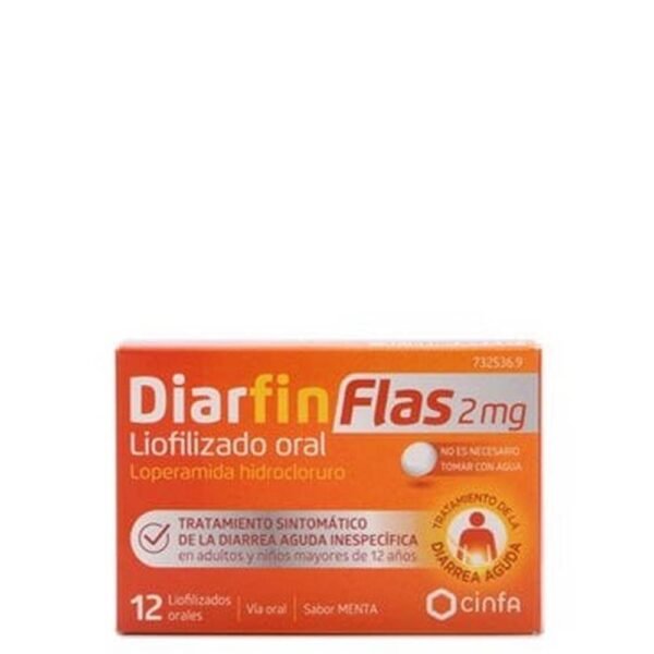 digestive care-Diarfin Flas 2 Mg, 12, diarrhea relief-Diarfin Flas 2 Mg, 12, loperamide-Diarfin Flas 2 Mg, 12, fast-dissolving-Diarfin Flas 2 Mg, 12