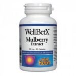 Supports normal blood sugar levels - NATURAL FACTOR WHITE BLUEBERRY For diabetes and high cholesterol veg. caps. 100mg,