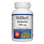 Cardiovascular health support - NATURAL FACTORS BERBERINE Healthy balance of the cardiovascular system, cholesterol and triglycerides veggie caps. 500mg,