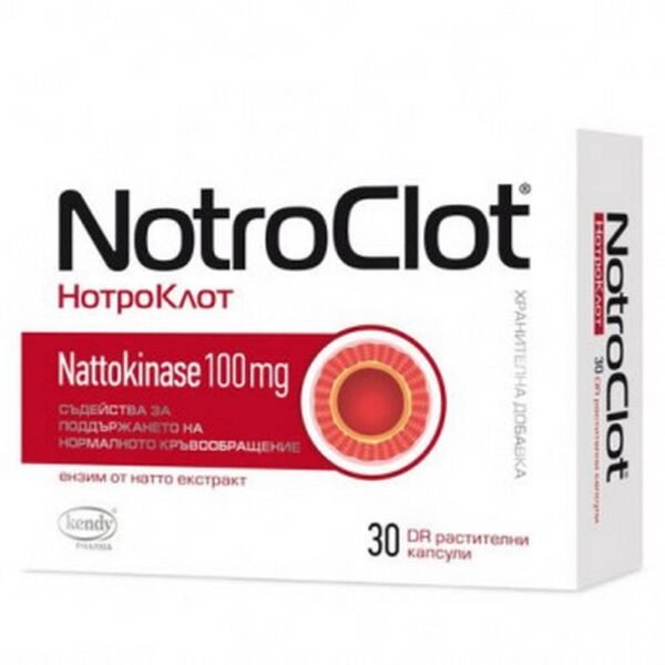 Supports normal blood circulation - NOTROCLOT For normal blood circulation caps,