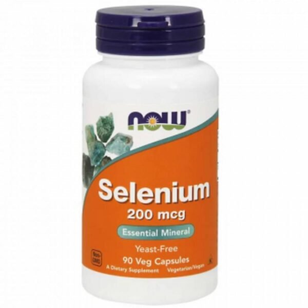 Supports the immune system – NOW FOODS SELENIUM caps. 200mcg,