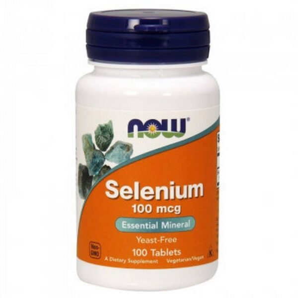 Supports the immune system – NOW FOODS SELENIUM tablet. 100mcg,