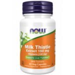 Support for liver function – NOW FOODS SILIMARIN Milk Thistle caps. 150mg,
