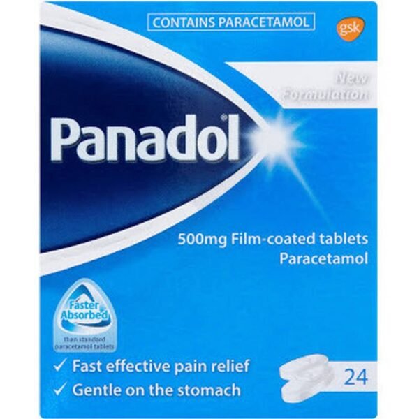 Reducing high fever-Reckitt Benckiser Healthcare PANADOL OPTIZORB for pain and high fever tablets 500mg,